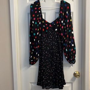 NWT RIXO navy blue dress